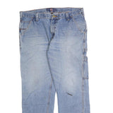 DICKIES Mens Regular Fit Blue Denim Straight Jeans W36 L28 Workwear Style
