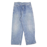 Mens Relaxed Blue Denim Cotton Blend Jeans W30 L27 Casual Zip Closure