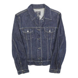 GAS Womens Blue Denim Jacket M Cotton Button Classic Casual Stylish
