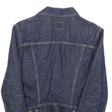 GAS Womens Blue Denim Jacket M Cotton Button Classic Casual Stylish