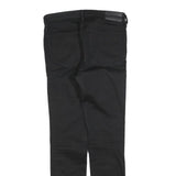 DIESEL Womens Slim Black Denim Jeans W28 L30 Cotton Blend Zip Casual Stylish