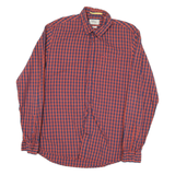 CAMEL ACTIVE Mens Red & Blue Check Shirt M Cotton Blend Casual Long Sleeve