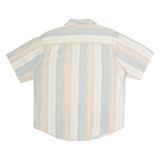 PENDLETON Mens Beige & Cream Striped Cotton Shirt L Casual Button-Up Summer