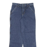 WRANGLER Mens Blue Regular Straight Denim Medium W28 L29 Carpenter Jeans Zip