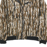 BROWNING Womens Brown & White Jacket L Synthetic Zip Animal Print Outdoor