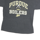 JERZEES Mens Grey Purdue Boilers Graphic T-Shirt L Short Sleeve Crew Neck