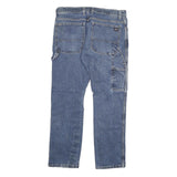 DICKIES Mens Slim Blue Denim Jeans W34 L30 Workwear Cotton Blend Zip