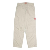 DICKIES Womens Cotton Beige Regular Fit Straight Leg Trousers W28 L29 Workwear