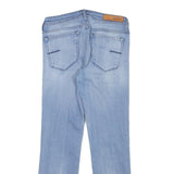 MELTIN POT Womens Jeans Blue Slim Straight Denim Light W26 L24 Stylish Design