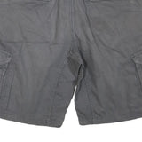 CARHARTT Mens Cargo Grey Relaxed Fit Cotton Blend Shorts L W36 Workwear