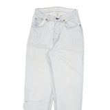 LEVI'S Womens Slim White Denim Jeans Cotton Blend Button W24 L28 Casual Style