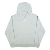 NIKE Womens Grey Hoodie M Logo Print Pullover Hooded Sweatshirt