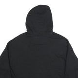 CHAMPION Womens Black Hooded Pullover Hoodie L Embroidered Logo
