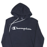 CHAMPION Mens Navy Blue Hoodie M Classic Pullover Cotton Blend Casual