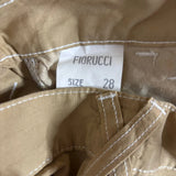 Fiorucci Carpenter Trousers - 28W UK 8 Beige Cotton