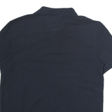 NAUTICA Mens Blue Short Sleeve Plain L Cotton Polo Shirt Classic Fit