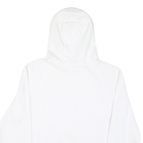 CHAMPION Mens White Pullover Hoodie M Cotton Blend Classic Logo Casual