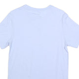 NIKE Mens White T-Shirt S Short Sleeve Crew Neck Cotton Blend Classic Logo