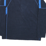 FILA Mens Navy Blue Sports Jumper Polyester Blend Pullover Zip Neck M Casual