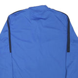 NIKE Mens Blue & Black Track Jacket XL Polyester Blend Plain Zip Athletic