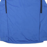 NIKE Mens Blue & Black Track Jacket XL Polyester Blend Plain Zip Athletic