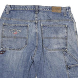 U.S. POLO ASSN Mens Denim Blue Casual Shorts 2XL W36 Cotton Blend