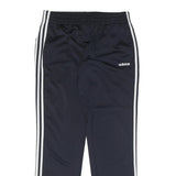 ADIDAS Womens Joggers Black & White Slim Tapered L W32 L32 Performance Track