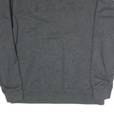 ADIDAS Mens Grey Cotton Blend Crew Neck Sweatshirt L Three Stripes Athletic