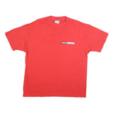 HANES Mens Red Borland Connections Graphic T-Shirt XL Short Sleeve Crew Neck