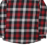 RED HEAD Mens Red & Black Check Cotton Blend Shirt L Long Sleeve Casual