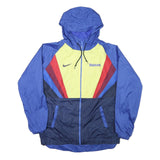 NIKE Mens Blue Yellow Águilas Sports Zip Jacket L Polyester Blend Colourblock