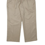 DOCKERS Mens Cotton Blend Beige Relaxed Straight Trousers W34 L28 Casual Work