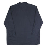 DICKIES Mens Navy Blue Work Shirt 2XL Polyester Blend Long Sleeve Button