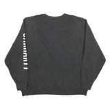 CARHARTT Mens Black 2XL Crew Neck Sweatshirt Cotton Blend Pullover Logo Sleeve