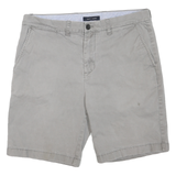 TOMMY HILFIGER Mens Shorts Grey Casual Plain M W33 Cotton Blend Comfortable