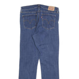 LEVI'S Womens Classic Blue Straight Denim Medium W30 L30 Cotton Zip Jeans