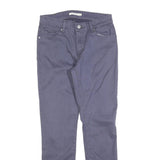 LEVI'S Womens Cotton Blend Blue Slim Skinny Trousers W29 L30 Stylish Comfortable