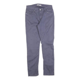 LEVI'S Womens Cotton Blend Blue Slim Skinny Trousers W29 L30 Stylish Comfortable