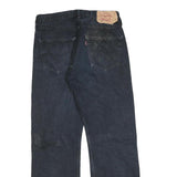 LEVI'S 501 Mens Jeans Black Regular Straight Denim Fair W31 L29 Button Closure