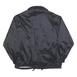 GARRY SPORT Mens Black Jacket L Polyester Blend Plain Zip Sportswear Casual