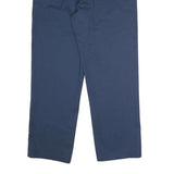 DICKIES Mens Polyester Blend Navy Classic Straight Trousers W40 L32 Workwear Zip