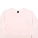 NIKE Womens Pink 2XL Crew Neck Sweatshirt Cotton Blend Pullover Casual Wear