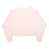 NIKE Womens Pink 2XL Crew Neck Sweatshirt Cotton Blend Pullover Casual Wear