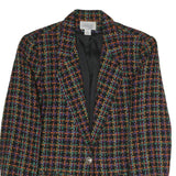 FUNDAMENTAL THINGS Womens Multi Colour Checked Jacket UK 8 Polyester Blend
