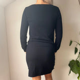 Intimissimi Lace Midi Dress - Small Black Cotton Blend