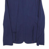 TOMMY HILFIGER Womens Navy Blue Classic Jacket S Cotton Blend Button Plain Style