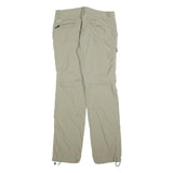 COLUMBIA Womens Polyester Blend Beige Regular Fit Straight Trousers W32 L32