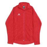 HELLY HANSEN Womens Red Fleece Jacket S Polyester Zip Casual Outdoor Warmth