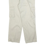 ESSE EMME Mens Regular Cotton Blend Beige Cargo Trousers W36 L30 Casual Zip