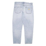 CARHARTT Mens Jeans Light Blue Relaxed Straight Denim Medium W33 L29 Classic
